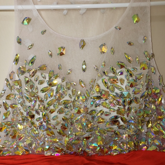 Sparkly Red Women's Dress - Picture 6 of 17